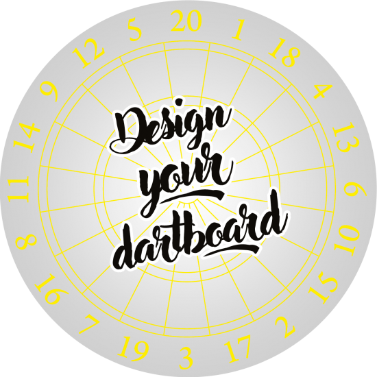 Môj vlastný Dartboard Yellow